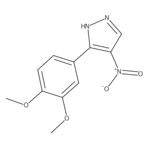 3-(3,4-Dimethoxyphenyl)-4-nitro-1H-pyrazole结构式