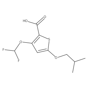 3-(Difluoromethoxy)-5-isobutoxythiophene-2-carboxylic acid Structure