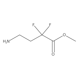 Methyl 4-amino-2,2-difluorobutanoate结构式