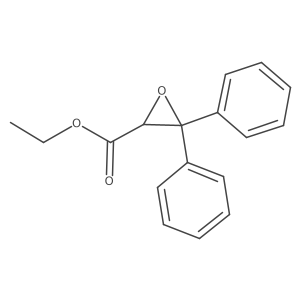 2-Oxiranecarboxylic acid, 3,3-diphenyl-, ethyl ester, (2S)-结构式