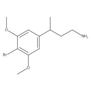 3-(4-Bromo-3,5-dimethoxyphenyl)butan-1-amine结构式