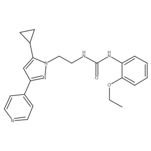 1-(2-(5-cyclopropyl-3-(pyridin-4-yl)-1H-pyrazol-1-yl)ethyl)-3-(2-ethoxyphenyl)urea Structure