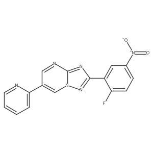 2-(2-Fluoro-5-nitrophenyl)-6-(pyridin-2-yl)-[1,2,4]triazolo[1,5-a]pyrimidine Structure