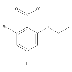 1-Bromo-3-ethoxy-5-fluoro-2-nitrobenzene Structure