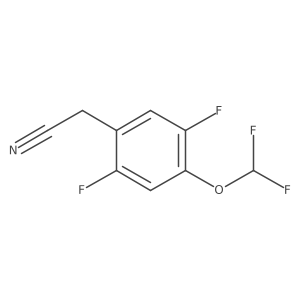 2-(4-(Difluoromethoxy)-2,5-difluorophenyl)acetonitrile结构式