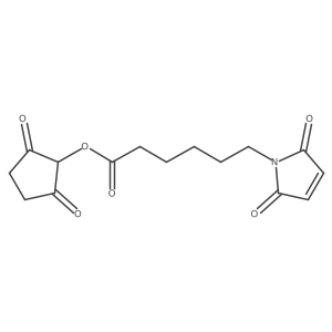 2,5-Dioxocyclopentyl 6-(2,5-dioxo-2,5-dihydro-1H-pyrrol-1-yl)hexanoate结构式