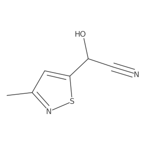 5-Isothiazoleacetonitrile, I+/--hydroxy-3-methyl- Structure