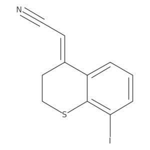 2-(8-Iodothiochroman-4-ylidene)acetonitrile Structure