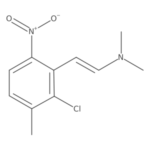 2-(2-chloro-3-methyl-6-nitrophenyl)-N,N-dimethylethenamine Structure