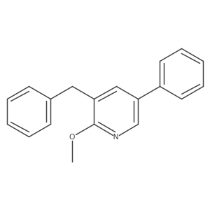 3-Benzyl-2-methoxy-5-phenylpyridine结构式
