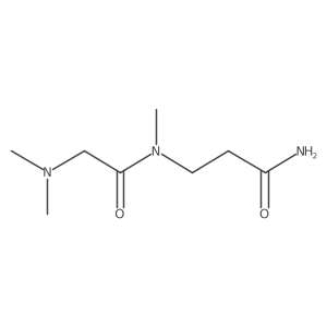 3-[2-(dimethylamino)-N-methylacetamido]propanamide结构式