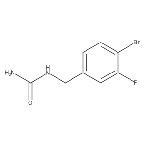 [(4-Bromo-3-fluorophenyl)methyl]urea Structure