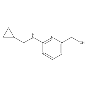{2-[(Cyclopropylmethyl)amino]pyrimidin-4-yl}methanol Structure