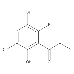 1-(3-Bromo-5-chloro-2-fluoro-6-hydroxyphenyl)-2-methylpropan-1-one Structure