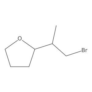 2-(1-Bromopropan-2-yl)oxolane Structure