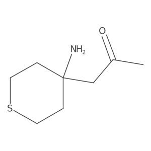 1-(4-Aminothian-4-yl)propan-2-one Structure