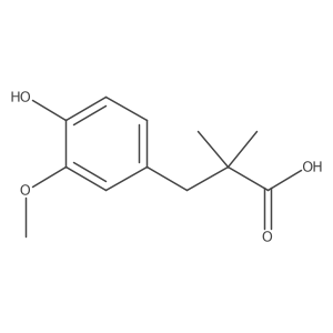 3-(4-Hydroxy-3-methoxyphenyl)-2,2-dimethylpropanoic acid Structure