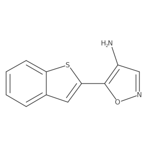 5-(1-Benzothiophen-2-yl)-1,2-oxazol-4-amine Structure
