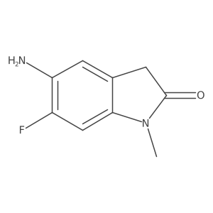 5-Amino-6-fluoro-1-methylindolin-2-one Structure