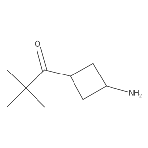 1-(3-Aminocyclobutyl)-2,2-dimethylpropan-1-one Structure