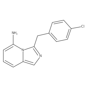 Imidazo[1,5-a]pyridin-5-amine, 3-[(4-chlorophenyl)methyl]-结构式