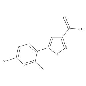 5-(4-Bromo-2-methylphenyl)-1,2-oxazole-3-carboxylic acid Structure