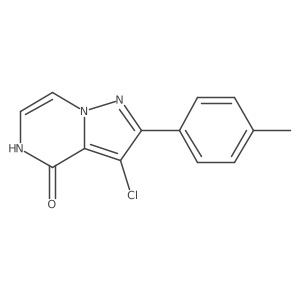 3-chloro-2-(4-methylphenyl)pyrazolo[1,5-a]pyrazin-4(5H)-one结构式