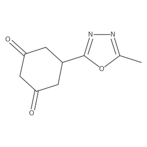 5-(5-Methyl-1,3,4-oxadiazol-2-yl)cyclohexane-1,3-dione结构式