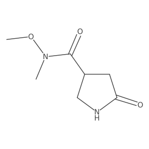 N-Methoxy-N-methyl-5-oxo-3-pyrrolidinecarboxamide Structure