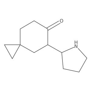 5-(Pyrrolidin-2-yl)spiro[2.5]octan-6-one结构式