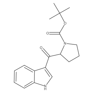 tert-butyl 2-(1H-indole-3-carbonyl)pyrrolidine-1-carboxylate结构式