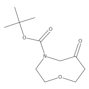 Tert-butyl 6-oxo-1,4-oxazocane-4-carboxylate结构式