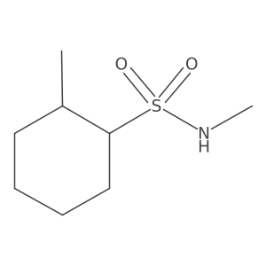 N,2-dimethylcyclohexane-1-sulfonamide结构式