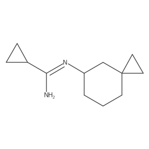 Cyclopropanecarboximidamide, N-spiro[2.5]oct-5-yl-结构式