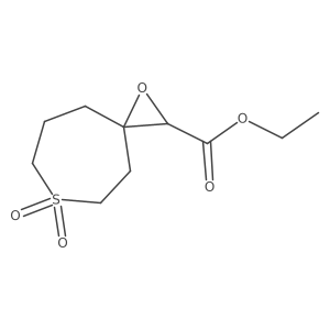 Ethyl 6,6-dioxo-1-oxa-6lambda6-thiaspiro[2.6]nonane-2-carboxylate Structure