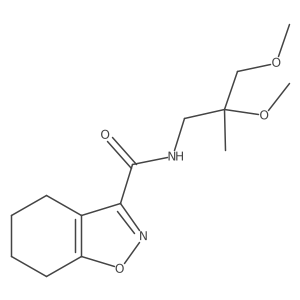 N-(2,3-dimethoxy-2-methylpropyl)-4,5,6,7-tetrahydro-1,2-benzoxazole-3-carboxamide Structure