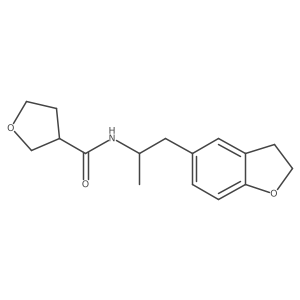 N-(1-(2,3-dihydrobenzofuran-5-yl)propan-2-yl)tetrahydrofuran-3-carboxamide Structure