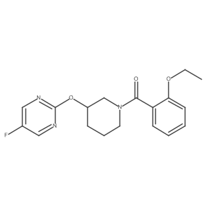 (2-Ethoxyphenyl)(3-((5-fluoropyrimidin-2-yl)oxy)piperidin-1-yl)methanone Structure