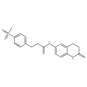 3-(4-(methylsulfonyl)phenyl)-N-(2-oxo-1,2,3,4-tetrahydroquinolin-6-yl)propanamide Structure