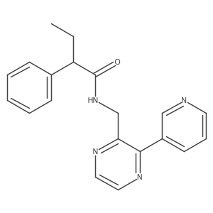 2-phenyl-N-{[3-(pyridin-3-yl)pyrazin-2-yl]methyl}butanamide Structure