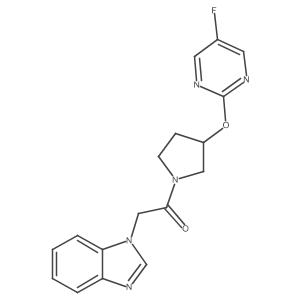 2-(1H-benzo[d]imidazol-1-yl)-1-(3-((5-fluoropyrimidin-2-yl)oxy)pyrrolidin-1-yl)ethanone Structure