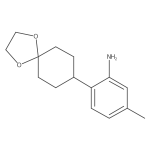 2-{1,4-Dioxaspiro[4.5]decan-8-yl}-5-methylaniline Structure