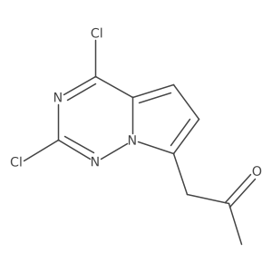 1-(2,4-Dichloropyrrolo[2,1-f][1,2,4]triazin-7-yl)propan-2-one Structure