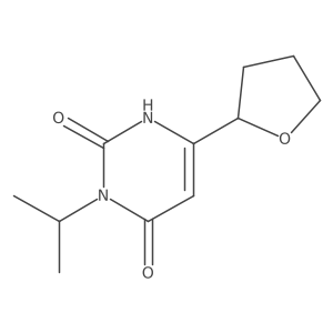 6-(Oxolan-2-yl)-3-(propan-2-yl)-1,2,3,4-tetrahydropyrimidine-2,4-dione Structure