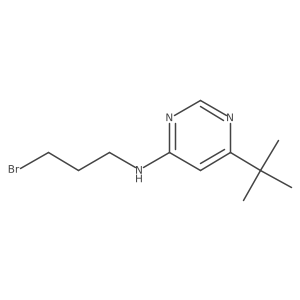 N-(3-bromopropyl)-6-tert-butylpyrimidin-4-amine Structure