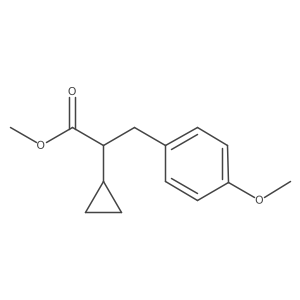 COC(=O)C(Cc1ccc(OC)cc1)C1CC1结构式