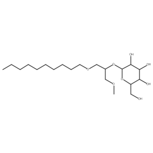 2-(Decyloxy)-1-(methoxymethyl)ethyl D-glucopyranoside结构式