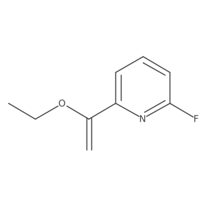 2-(1-Ethoxyethenyl)-6-fluoropyridine Structure