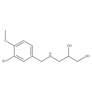 (2R)-3-{[(3-bromo-4-methoxyphenyl)methyl]amino}propane-1,2-diol Structure