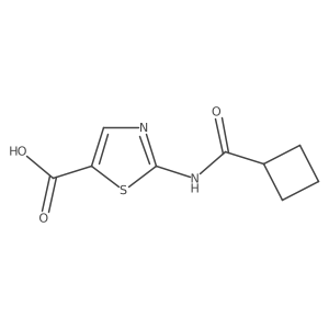 2-Cyclobutaneamido-1,3-thiazole-5-carboxylic acid Structure